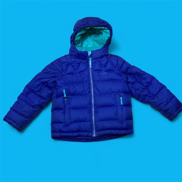 L.L. BEAN Bean's Down Jacket - Kids S4 Bright Sapphire GUC - Picture 4 of 10